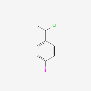 molecular formula C8H8ClI B12954080 1-(1-Chloroethyl)-4-iodobenzene 