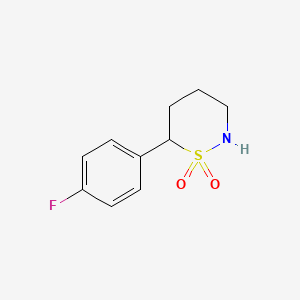 6-(4-Fluorophenyl)-1,2-thiazinane 1,1-dioxide