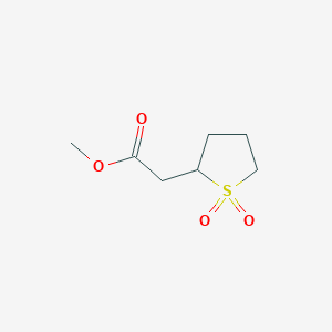 Methyl 2-(1,1-dioxidotetrahydrothiophen-2-yl)acetate