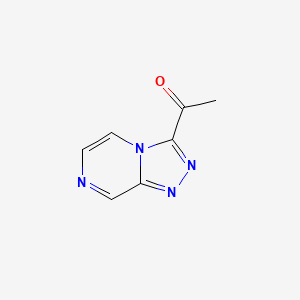 1-([1,2,4]Triazolo[4,3-a]pyrazin-3-yl)ethan-1-one