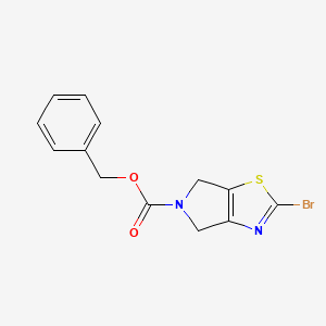 molecular formula C13H11BrN2O2S B12954141 Benzyl 2-bromo-4,6-dihydro-5H-pyrrolo[3,4-d]thiazole-5-carboxylate 