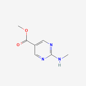 molecular formula C7H9N3O2 B12954162 Methyl 2-(methylamino)pyrimidine-5-carboxylate 