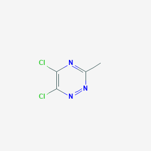 molecular formula C4H3Cl2N3 B12954164 5,6-Dichloro-3-methyl-1,2,4-triazine 