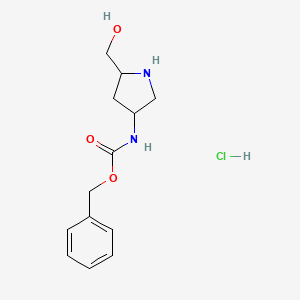 Benzyl ((3R,5R)-rel-5-(hydroxymethyl)pyrrolidin-3-yl)carbamate hydrochloride