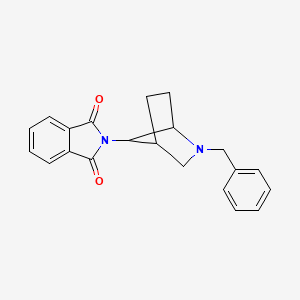 molecular formula C21H20N2O2 B12954191 2-(2-Benzyl-2-azabicyclo[2.2.1]heptan-7-yl)isoindoline-1,3-dione 