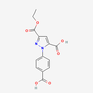 1-(4-Carboxyphenyl)-3-(ethoxycarbonyl)-1H-pyrazole-5-carboxylic acid