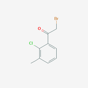 molecular formula C9H8BrClO B12954224 2-Bromo-1-(2-chloro-3-methylphenyl)ethan-1-one 