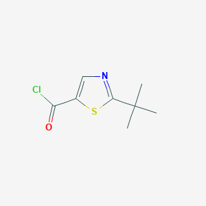 molecular formula C8H10ClNOS B12954237 2-(tert-Butyl)thiazole-5-carbonyl chloride 