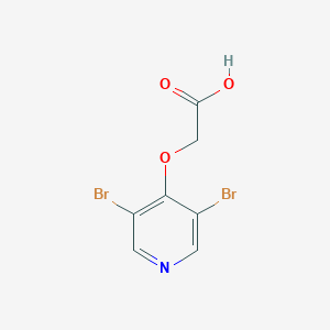 molecular formula C7H5Br2NO3 B12954260 2-((3,5-Dibromopyridin-4-yl)oxy)acetic acid 