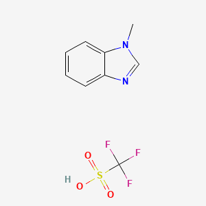 molecular formula C9H9F3N2O3S B12954268 1-Methyl-1H-benzo[d]imidazole trifluoromethanesulfonate 