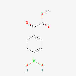 molecular formula C9H9BO5 B12954278 (4-(2-Methoxy-2-oxoacetyl)phenyl)boronic acid 