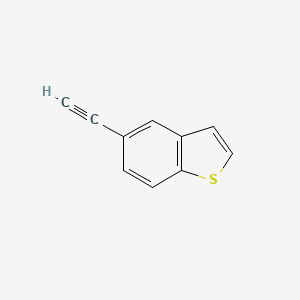 molecular formula C10H6S B12954287 5-Ethynylbenzo[b]thiophene 