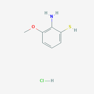 molecular formula C7H10ClNOS B12954290 2-Amino-3-methoxybenzenethiol hydrochloride 