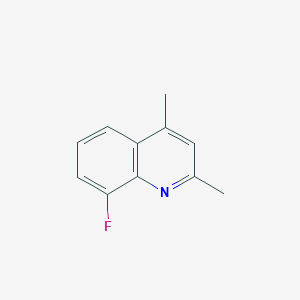 molecular formula C11H10FN B12954310 8-Fluoro-2,4-dimethylquinoline 