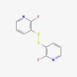 molecular formula C10H6F2N2S2 B12954346 1,2-Bis(2-fluoropyridin-3-yl)disulfane 