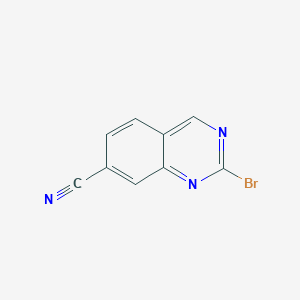 molecular formula C9H4BrN3 B12954393 2-Bromoquinazoline-7-carbonitrile 