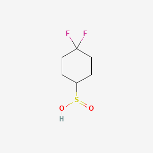 4,4-Difluorocyclohexane-1-sulfinic acid