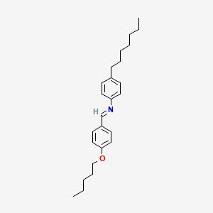 molecular formula C25H35NO B1295440 对-戊氧基苄亚胺对-庚基苯胺 CAS No. 39777-20-3