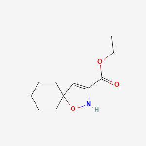 molecular formula C11H17NO3 B12954403 Ethyl 1-oxa-2-azaspiro[4.5]dec-3-ene-3-carboxylate 