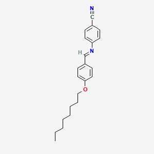 molecular formula C22H26N2O B1295447 对辛氧基苄亚基对氰基苯胺 CAS No. 41682-73-9