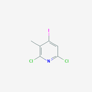 molecular formula C6H4Cl2IN B12954479 2,6-Dichloro-4-iodo-3-methylpyridine 