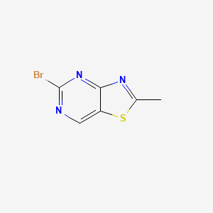 molecular formula C6H4BrN3S B12954512 5-Bromo-2-methylthiazolo[4,5-d]pyrimidine 