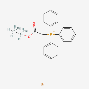 (2-(1,2-13C2)ethoxy-2-oxoethyl)-triphenylphosphanium;bromide