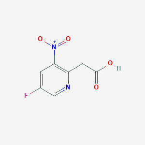 2-(5-Fluoro-3-nitropyridin-2-yl)acetic acid