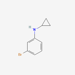 molecular formula C9H10BrN B12954551 3-bromo-N-cyclopropylaniline 