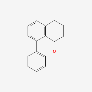 molecular formula C16H14O B12954557 1(2H)-Naphthalenone, 3,4-dihydro-8-phenyl- CAS No. 501374-10-3