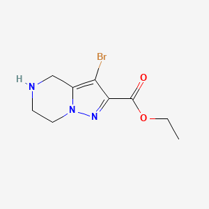 Ethyl 3-bromo-4,5,6,7-tetrahydropyrazolo[1,5-a]pyrazine-2-carboxylate