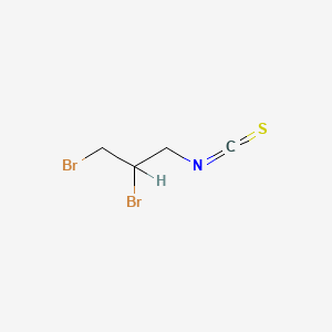 molecular formula C4H5Br2NS B1295461 2,3-二溴丙基异硫氰酸酯 CAS No. 51784-10-2