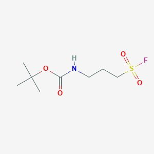 molecular formula C8H16FNO4S B12954617 tert-Butyl (3-(fluorosulfonyl)propyl)carbamate 