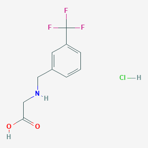 molecular formula C10H11ClF3NO2 B12954625 (3-(Trifluoromethyl)benzyl)glycine hydrochloride 