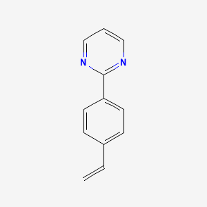 molecular formula C12H10N2 B12954633 2-(4-Vinylphenyl)pyrimidine 