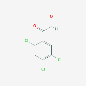 molecular formula C8H3Cl3O2 B12954642 2-Oxo-2-(2,4,5-trichlorophenyl)acetaldehyde 