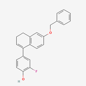 4-(6-(Benzyloxy)-3,4-dihydronaphthalen-1-yl)-2-fluorophenol