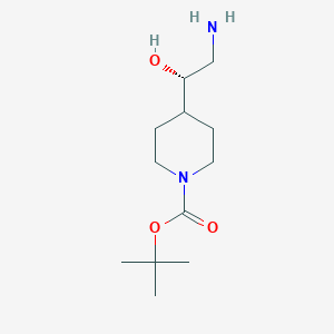 (S)-tert-Butyl 4-(2-amino-1-hydroxyethyl)piperidine-1-carboxylate