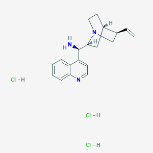 molecular formula C19H26Cl3N3 B12954685 (R)-Quinolin-4-yl((1S,2R,4S,5R)-5-vinylquinuclidin-2-yl)methanamine trihydrochloride 