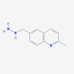 molecular formula C11H13N3 B12954701 6-(Hydrazinylmethyl)-2-methylquinoline 