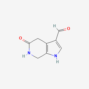 5-Oxo-4,5,6,7-tetrahydro-1H-pyrrolo[2,3-c]pyridine-3-carbaldehyde