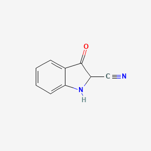 molecular formula C9H6N2O B12954740 3-Oxoindoline-2-carbonitrile 