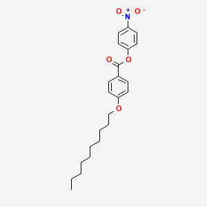 molecular formula C23H29NO5 B1295476 对硝基苯基对癸氧基苯甲酸酯 CAS No. 63635-84-7