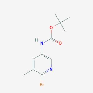 molecular formula C11H15BrN2O2 B12954763 tert-Butyl (6-bromo-5-methylpyridin-3-yl)carbamate 