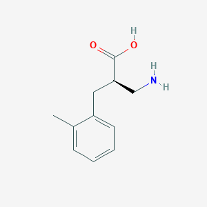 molecular formula C11H15NO2 B12954815 (R)-3-Amino-2-(2-methylbenzyl)propanoic acid 