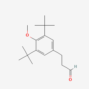 molecular formula C18H28O2 B12954849 3-(3,5-Di-tert-butyl-4-methoxyphenyl)propanal 