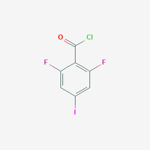 molecular formula C7H2ClF2IO B12954857 2,6-Difluoro-4-iodobenzoyl chloride 