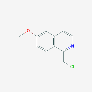 molecular formula C11H10ClNO B12954859 1-(Chloromethyl)-6-methoxyisoquinoline 