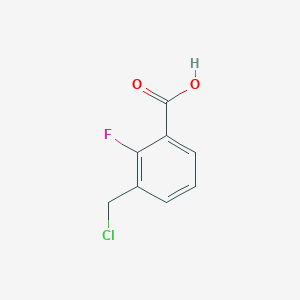 molecular formula C8H6ClFO2 B12954976 3-(Chloromethyl)-2-fluorobenzoic acid 