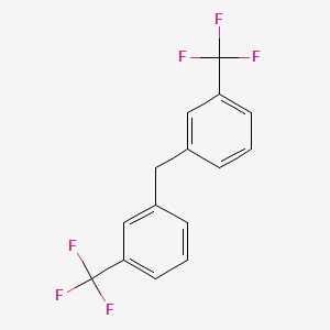 molecular formula C15H10F6 B1295499 3,3'-双(三氟甲基)二苯甲烷 CAS No. 86845-35-4